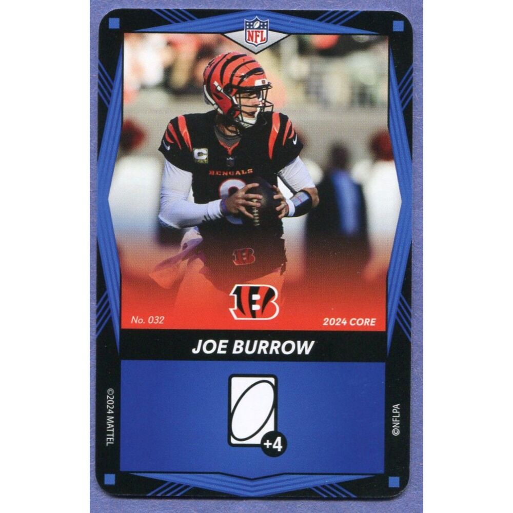 2024 Uno Elite Football Card Blue #32 Joe Burrows